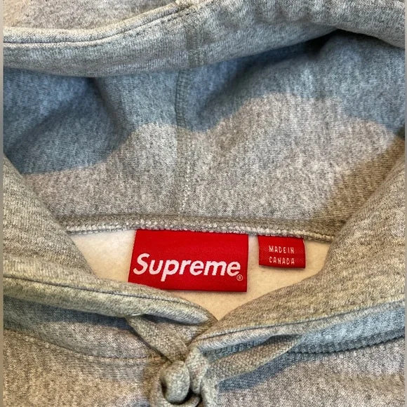 Supreme Box Logo Hoodie (FW16) Heather Grey Size Medium Lightly Worn